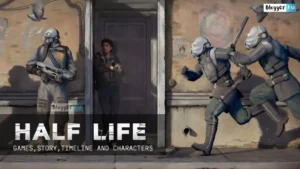 Half-Life series overview showing Gordon Freeman, iconic characters, game timeline and key moments from the franchise.