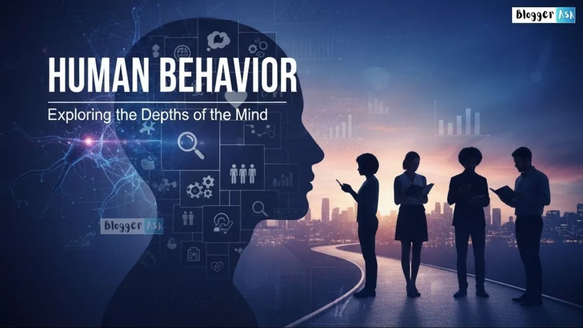 Understanding human behavior with psychology concepts, personality types, emotions, and real-life examples illustrated visually.