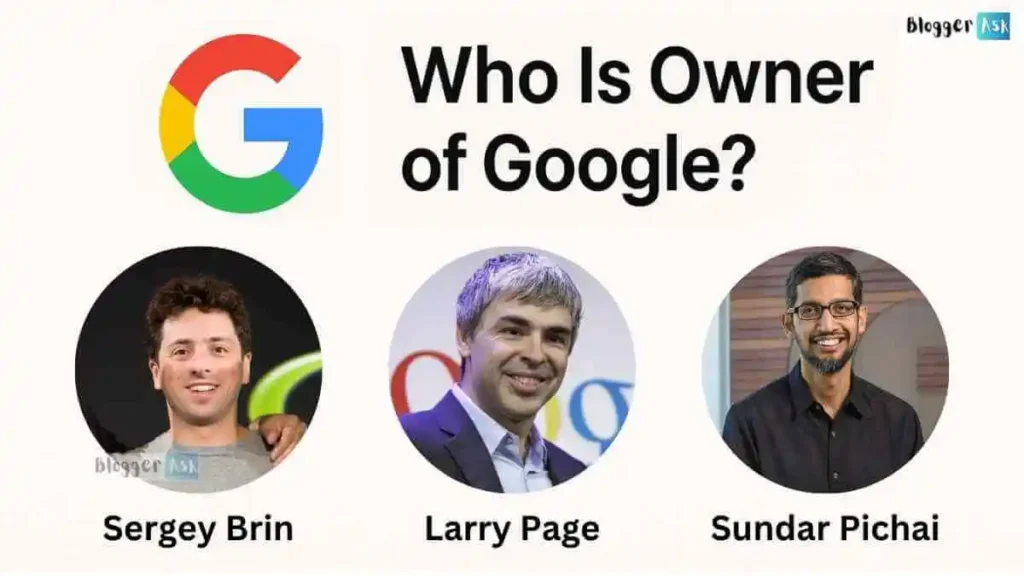 Image showing the owners of Google, Larry Page and Sergey Brin, founders behind the global tech giant.