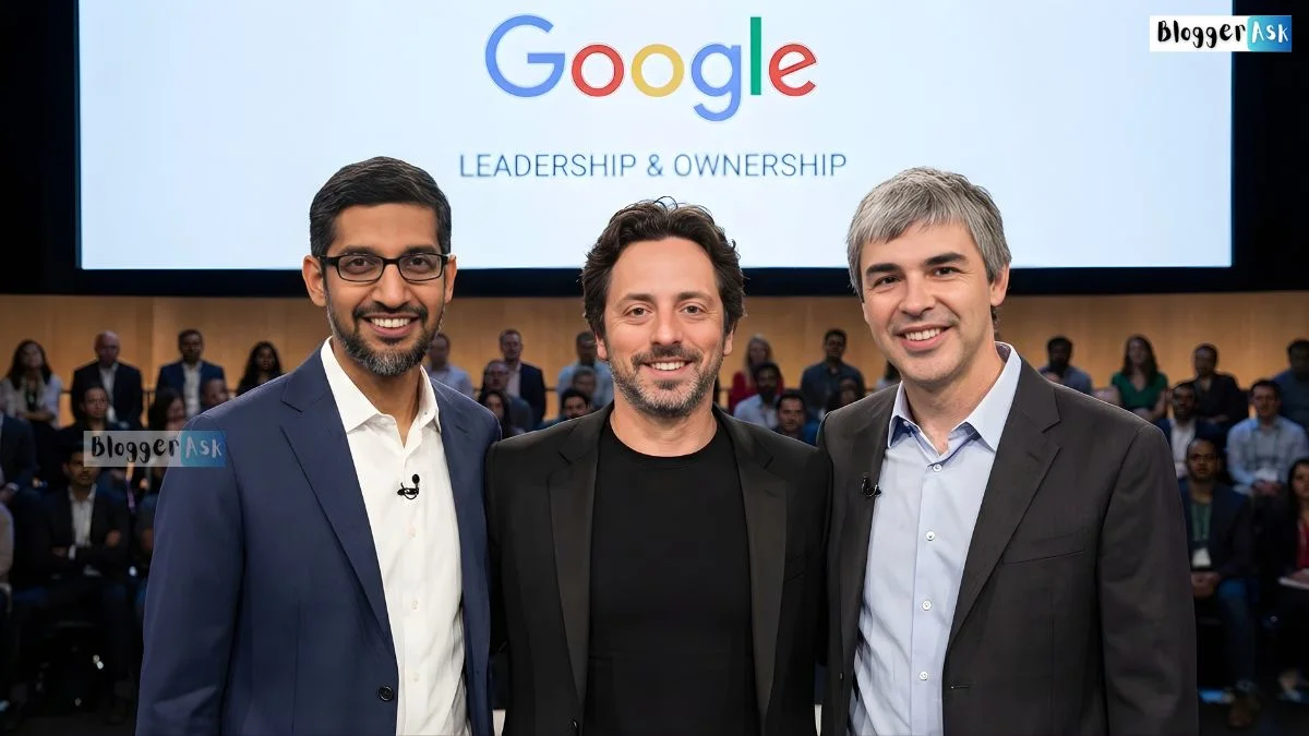 Owner of Google in 2026 explained with Alphabet structure, founders Larry Page, Sergey Brin and CEO Sundar Pichai