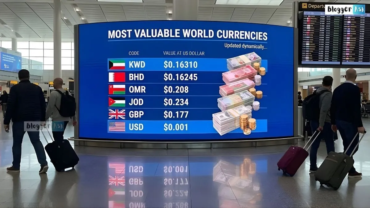 Top 10 most valuable currencies in the world 2025 with global economy concept and strong currency symbols.