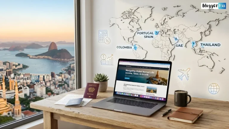 Digital nomad visa comparison showing income requirements, tax rates, cost of living and PR paths across top countries