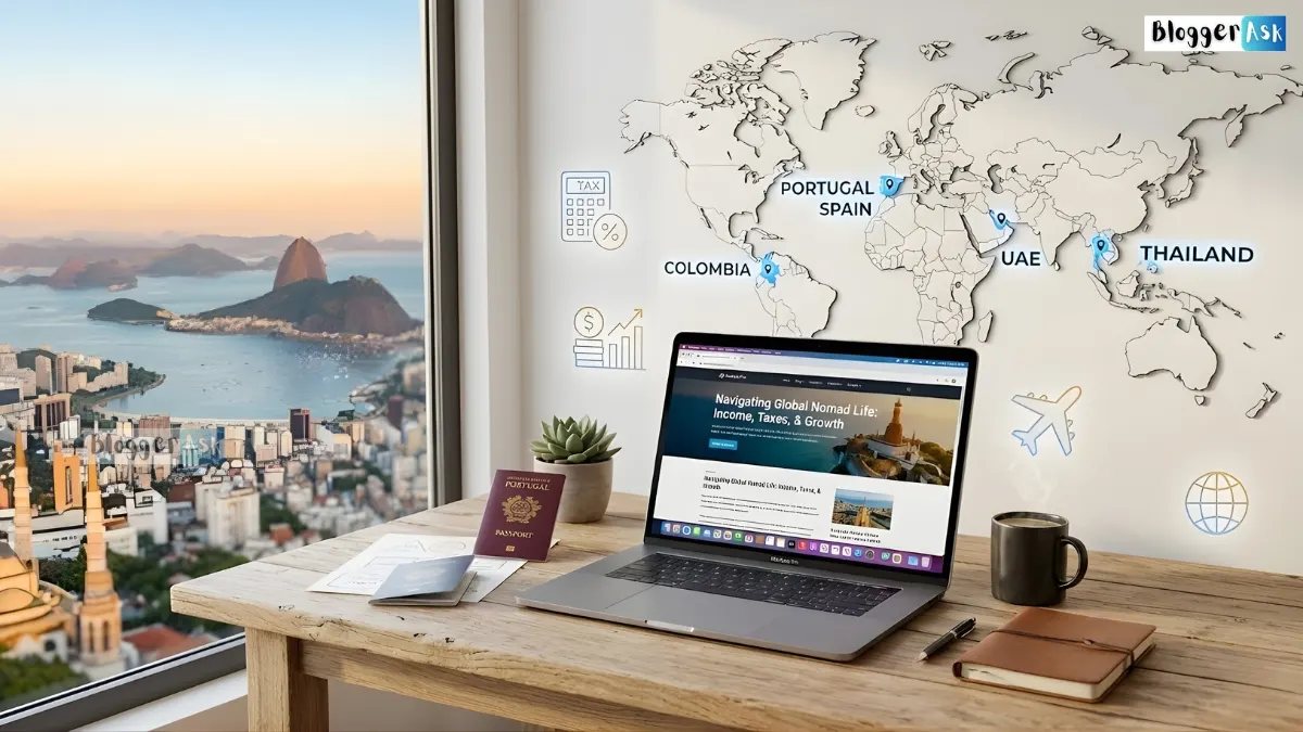 Digital nomad visa comparison showing income requirements, tax rates, cost of living and PR paths across top countries